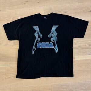 Sega T-Shirt Size XXL Black Blue Gray